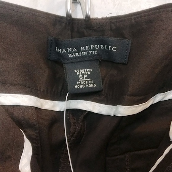 Banana Republic Brown Martin Fit Pants Size 6P - Picture 5 of 7